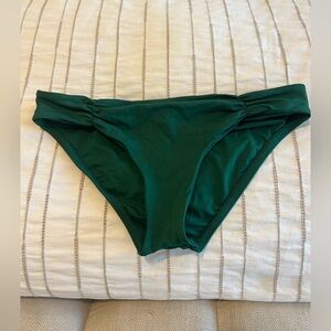 l*space Hunter Deep Green Ruched Side Bikini Bottom